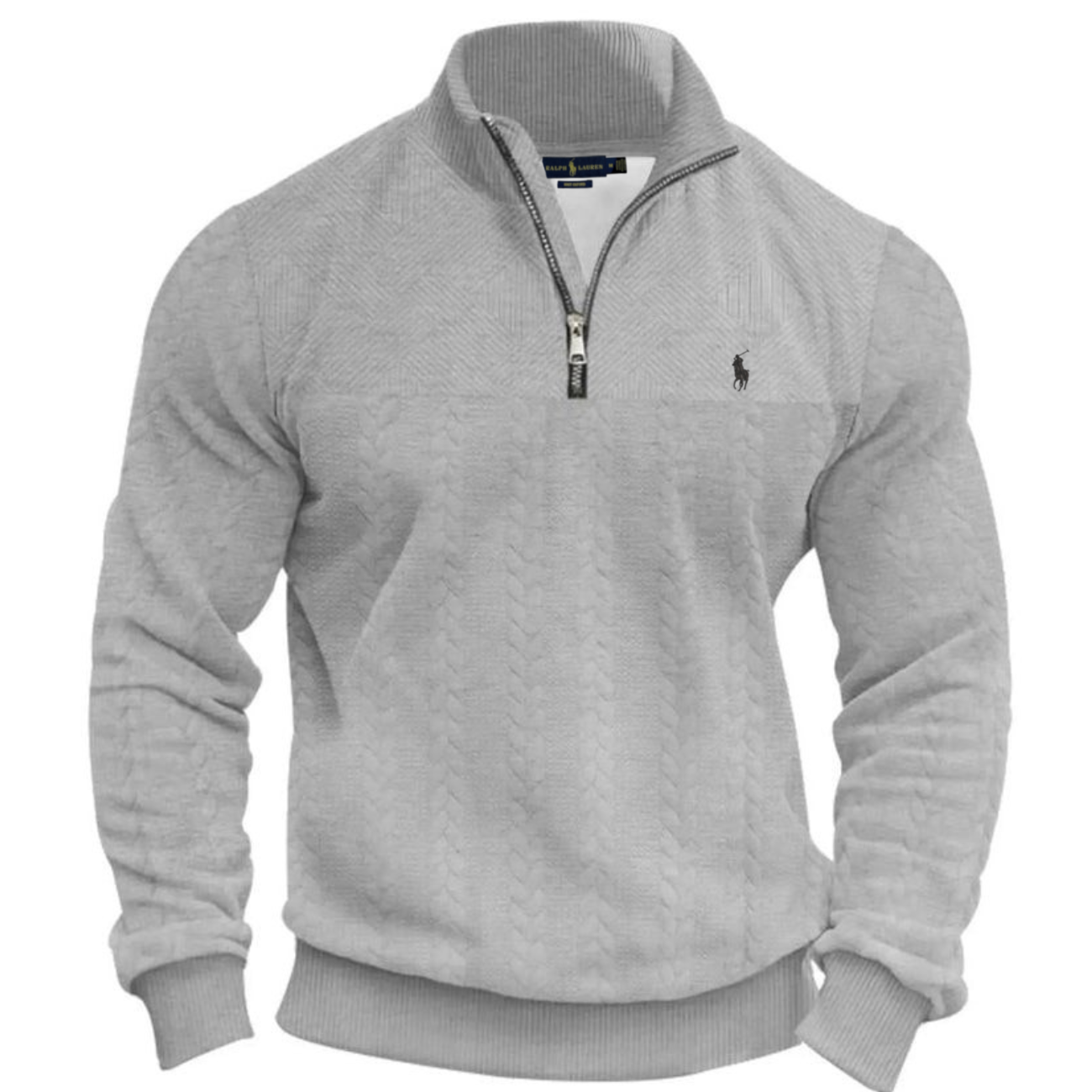 R.L Textured Half-Zip Knit Pullover - Clearance Sale
