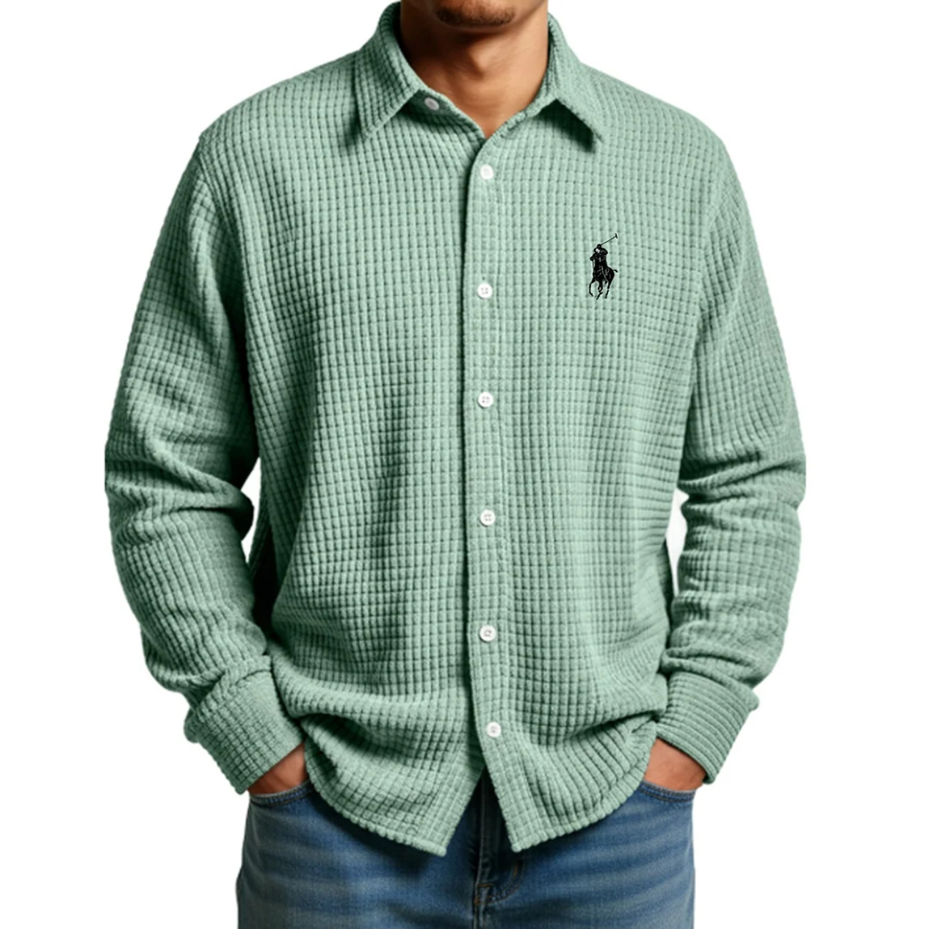 R.L 2026 Comfort Waffle Weave Shirt - Clearance Sale