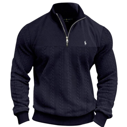 R.L Textured Half-Zip Knit Pullover - Clearance Sale