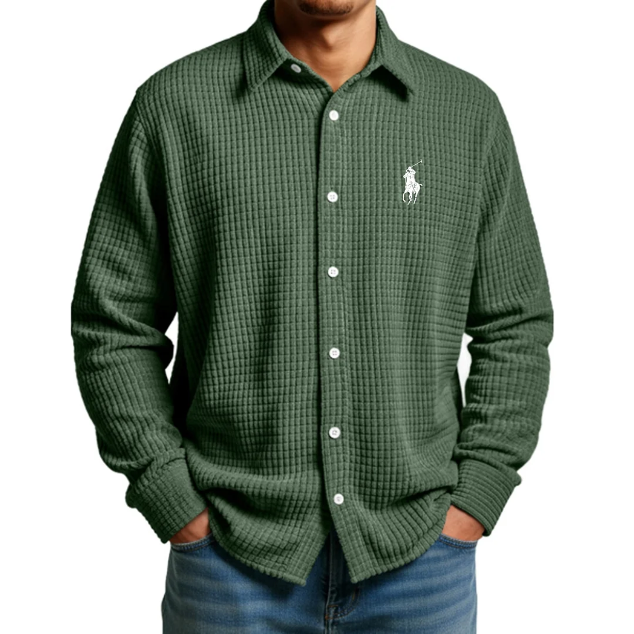 R.L 2026 Comfort Waffle Weave Shirt - Clearance Sale