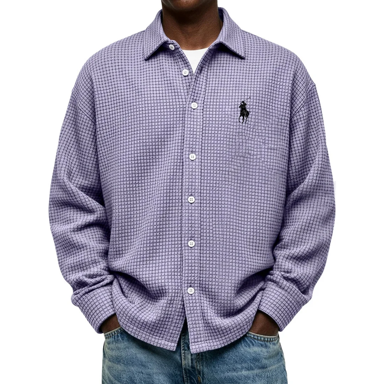 R.L 2026 Comfort Waffle Weave Shirt - Clearance Sale
