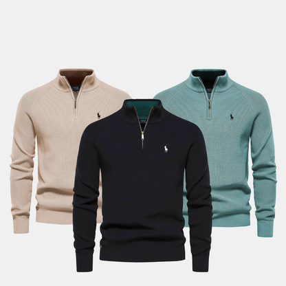 R.L Men's Zip Neck Sweater (Clearance)