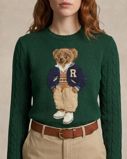 R.L Sweater | Polo Bear Varsity Letterman