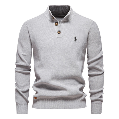 R.L Premium Knit Henley Sweater || Clearance Sale