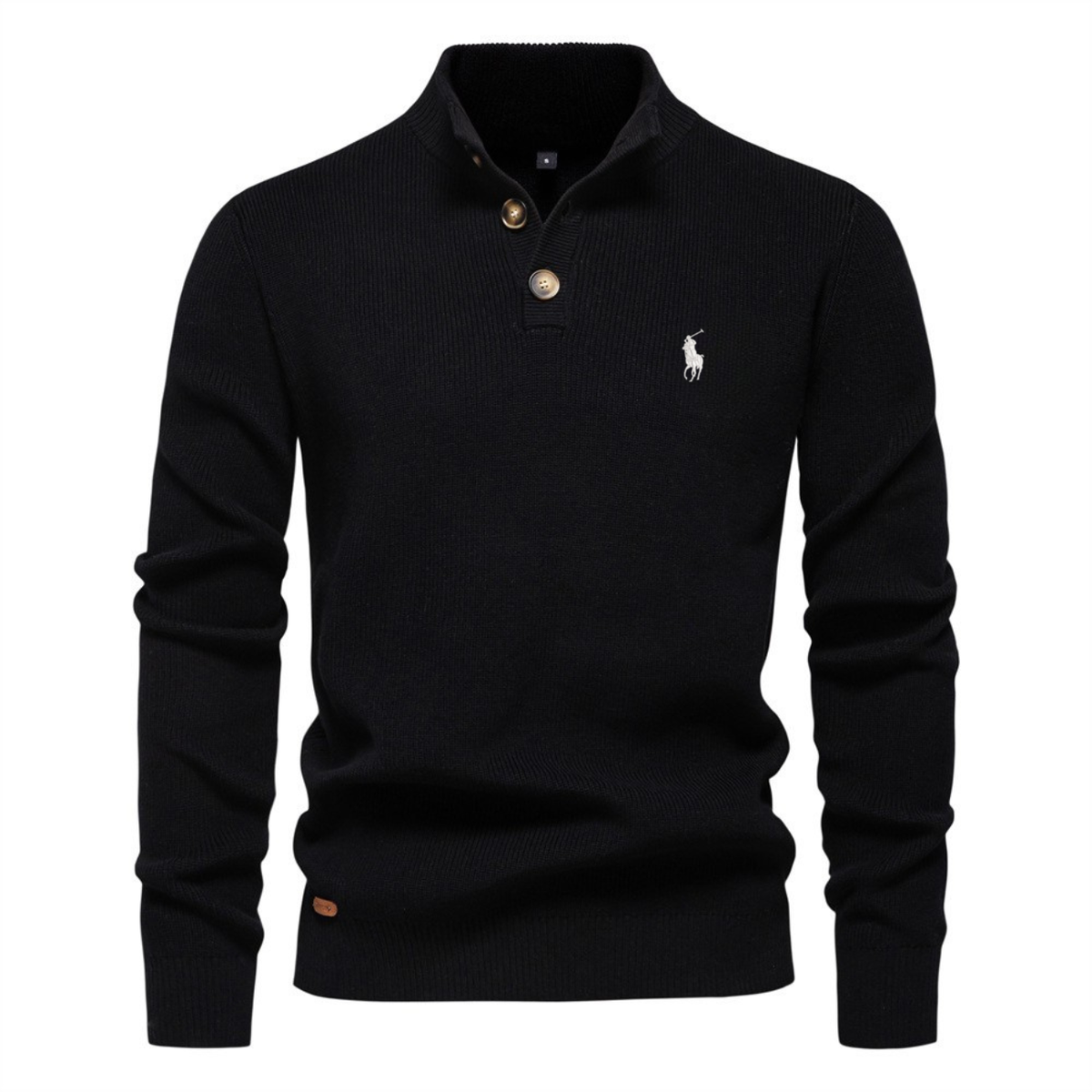 R.L Premium Knit Henley Sweater || Clearance Sale