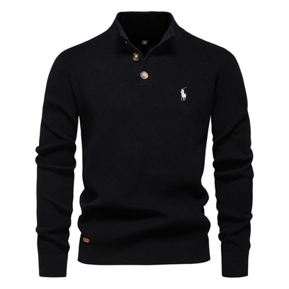 R.L Premium Knit Henley Sweater || Clearance Sale