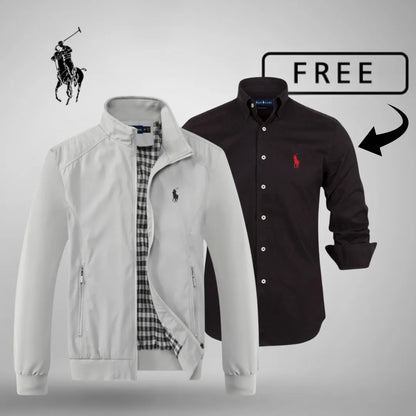 R.L Casual Zip-Up Bomber Premium + FREE Jumper or Shirt (Your Choice)