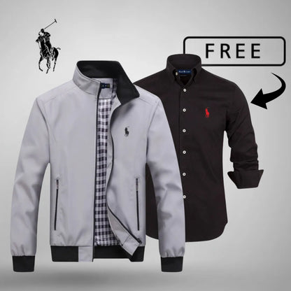 R.L Casual Zip-Up Bomber Premium + FREE Jumper or Shirt (Your Choice)
