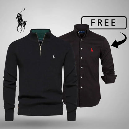 R.L Style & Comfort Premium – Half-Zip Jumper + FREE Classic Shirt