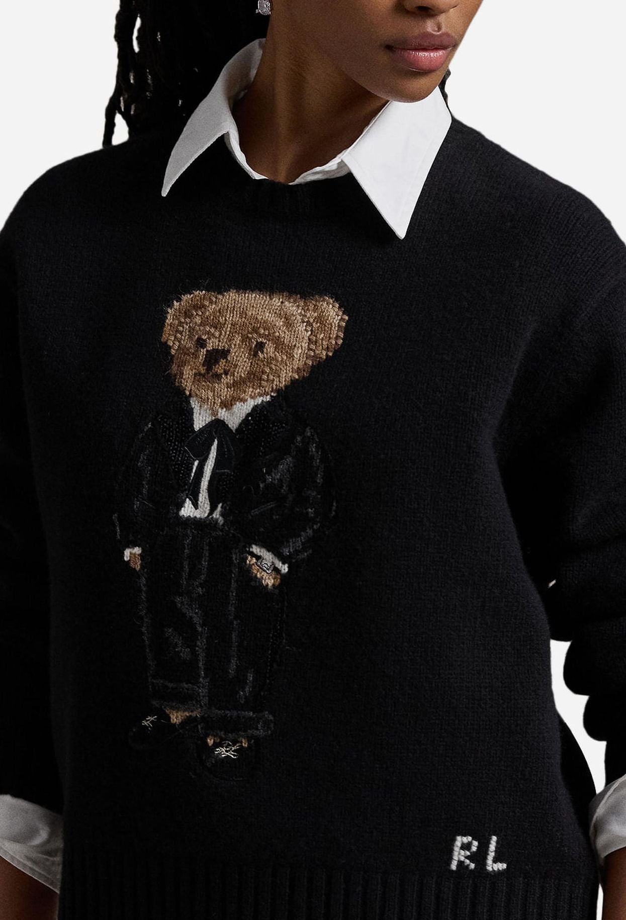 R.L Sweater  | Black Polo Bear
