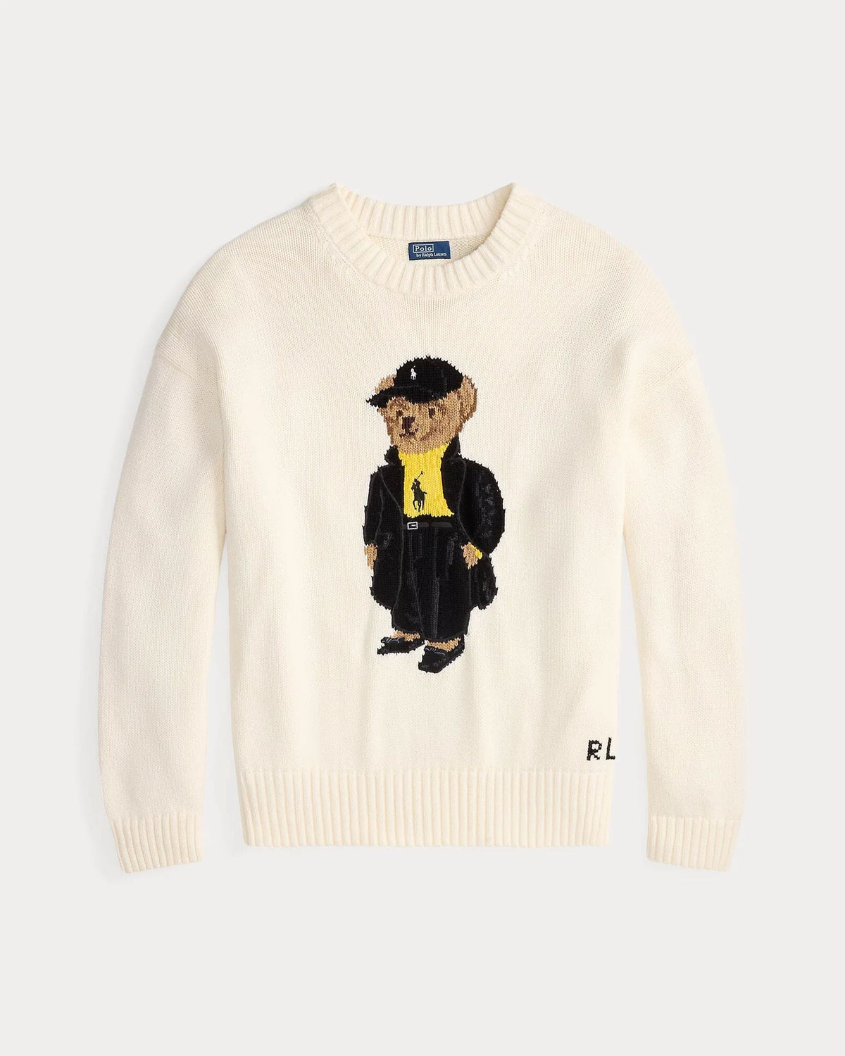 R.L Polo Bear Cotton Crewneck Sweater