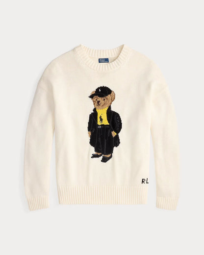 R.L Polo Bear Cotton Crewneck Sweater