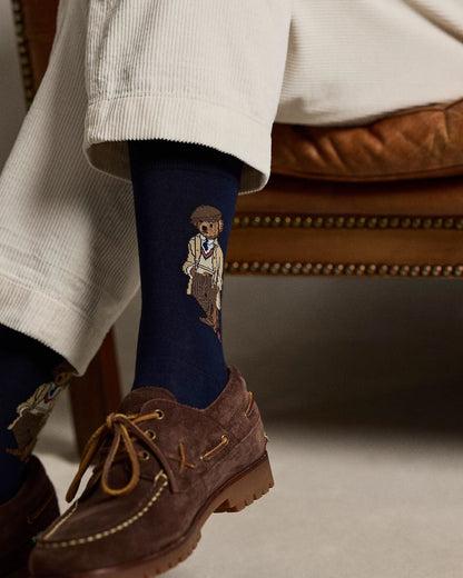 R.L Polo Bear Crew Socks 3-Gift Set