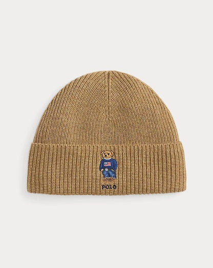 R.L Polo Bear Rib-Knit Beanie
