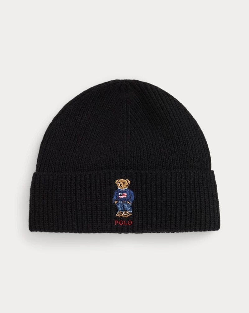 R.L Polo Bear Rib-Knit Beanie