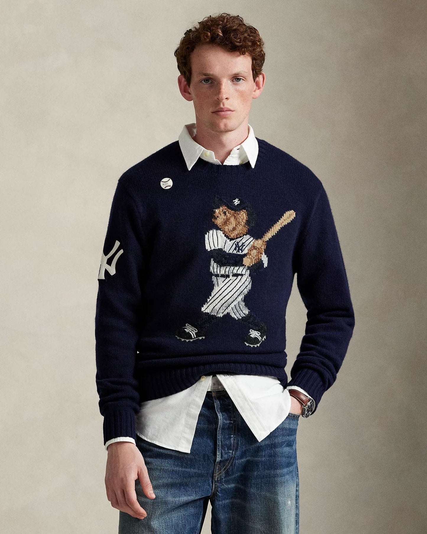 R.L Polo Bear Yankees Sweater