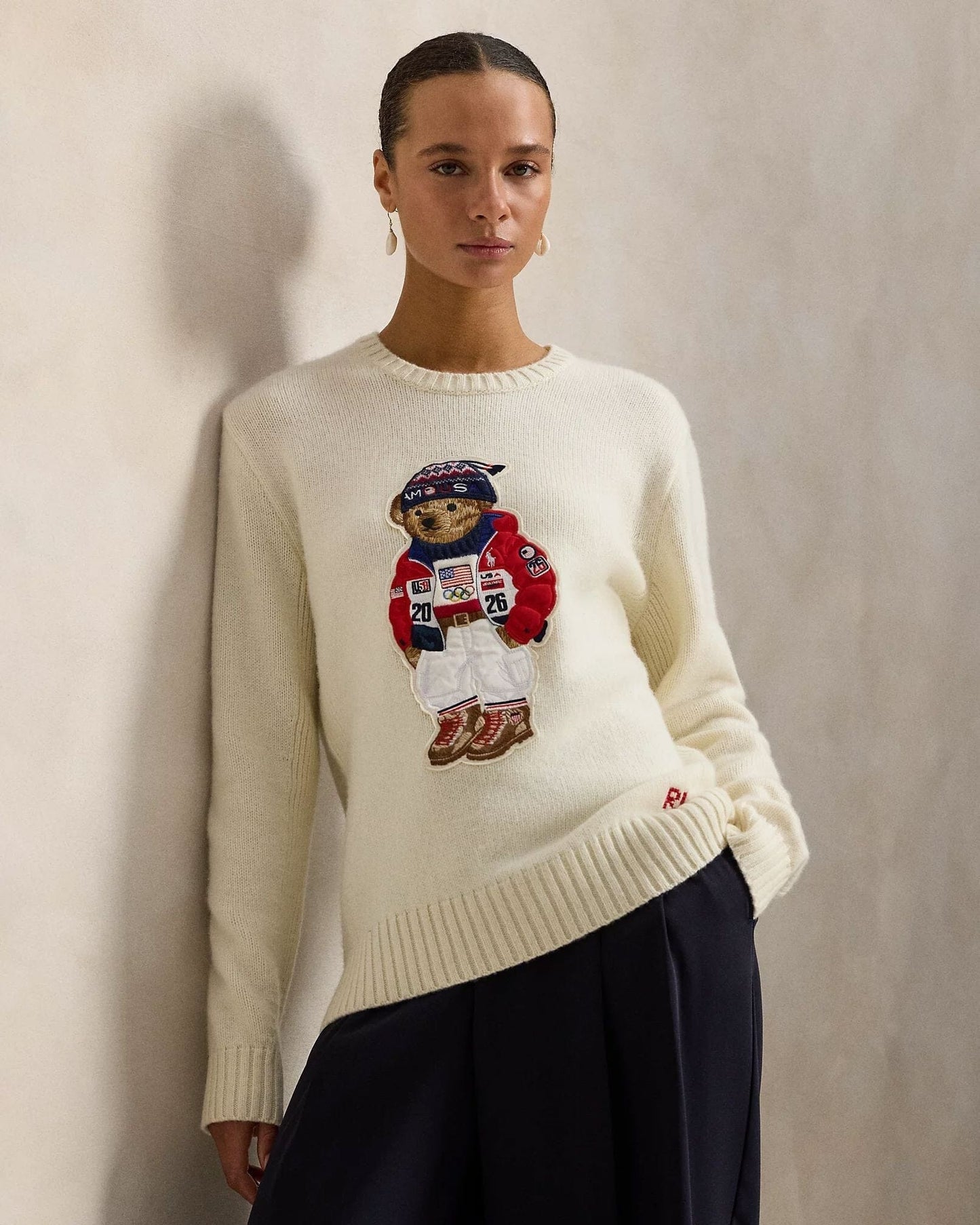 R.L Team USA Polo Bear Sweater