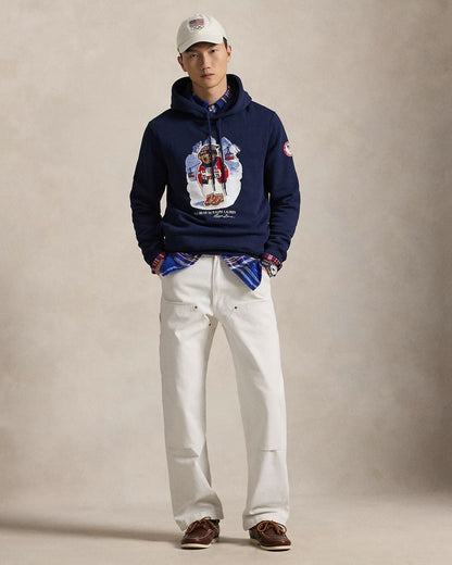 R.L Team USA Polo Bear Hoodie