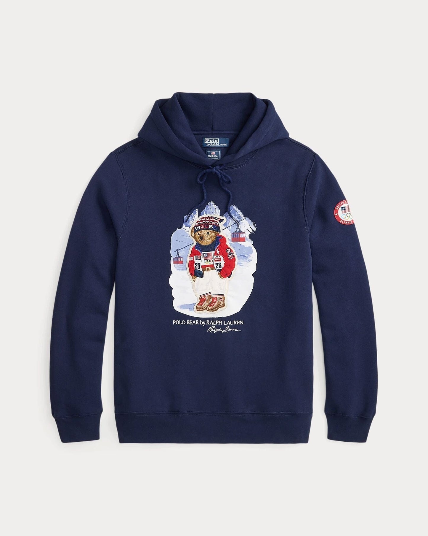R.L Team USA Polo Bear Hoodie