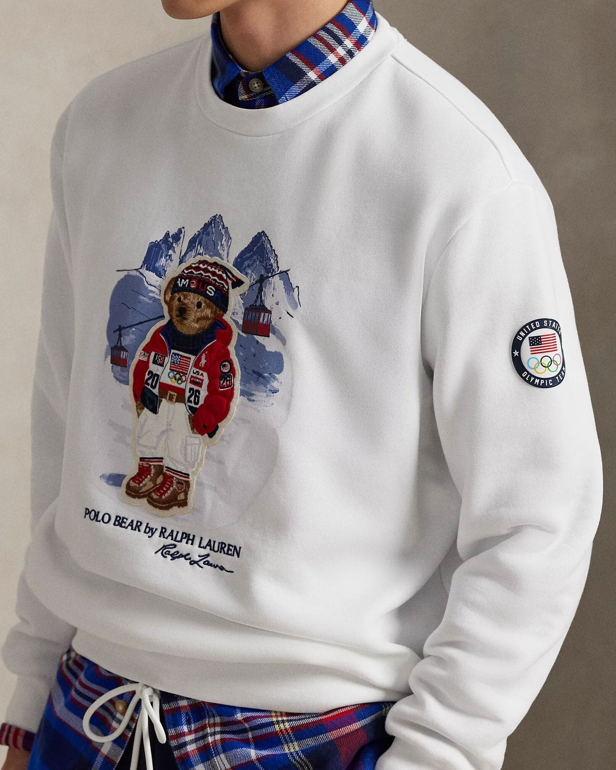 R.L Team USA Polo Bear Sweatshirt