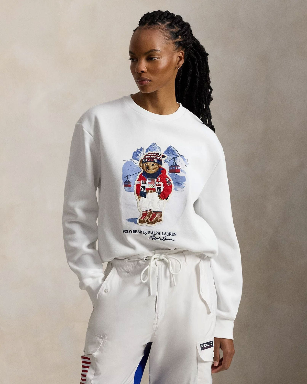 R.L Team USA Polo Bear Sweatshirt
