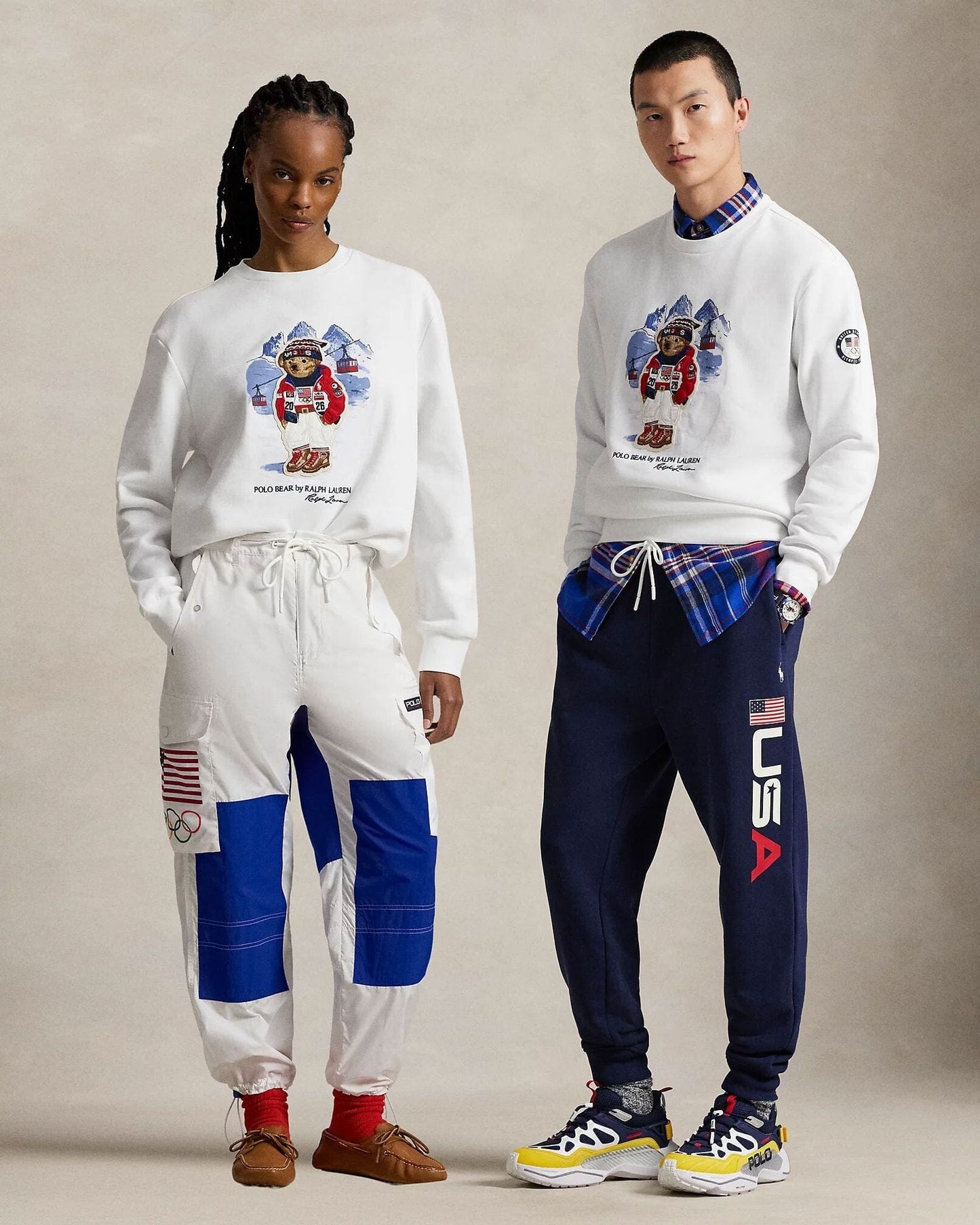 R.L Team USA Polo Bear Sweatshirt