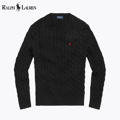 R.L Cable-Knit Cotton Jumper