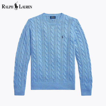 R.L Cable-Knit Cotton Jumper