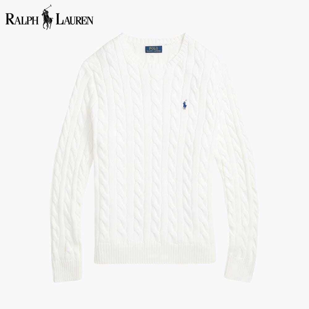 R.L Cable-Knit Cotton Jumper