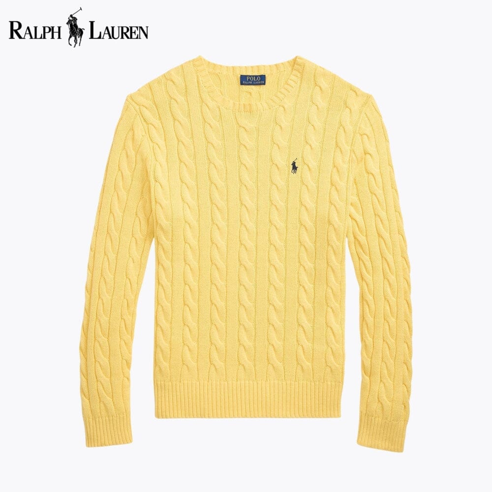 R.L Cable-Knit Cotton Jumper