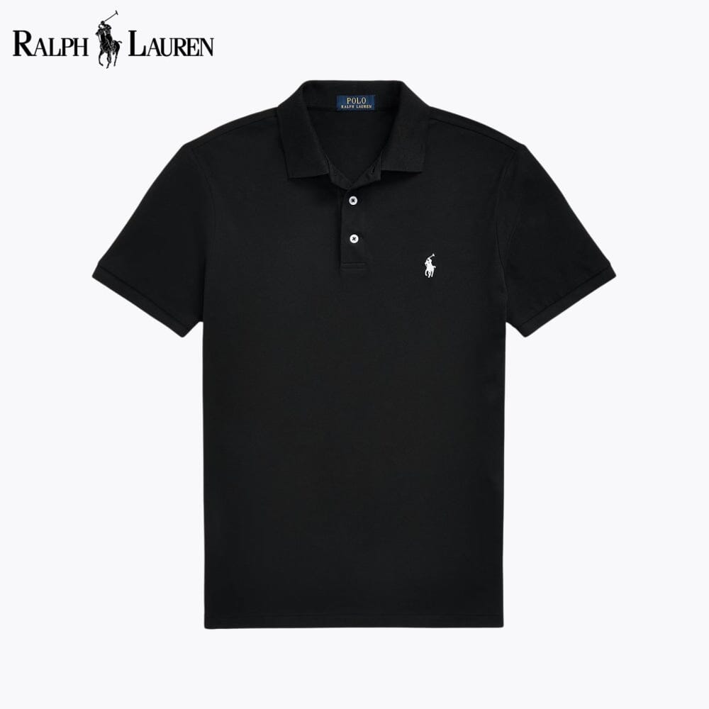 R.L Custom Slim Fit Stretch Mesh Polo Shirt