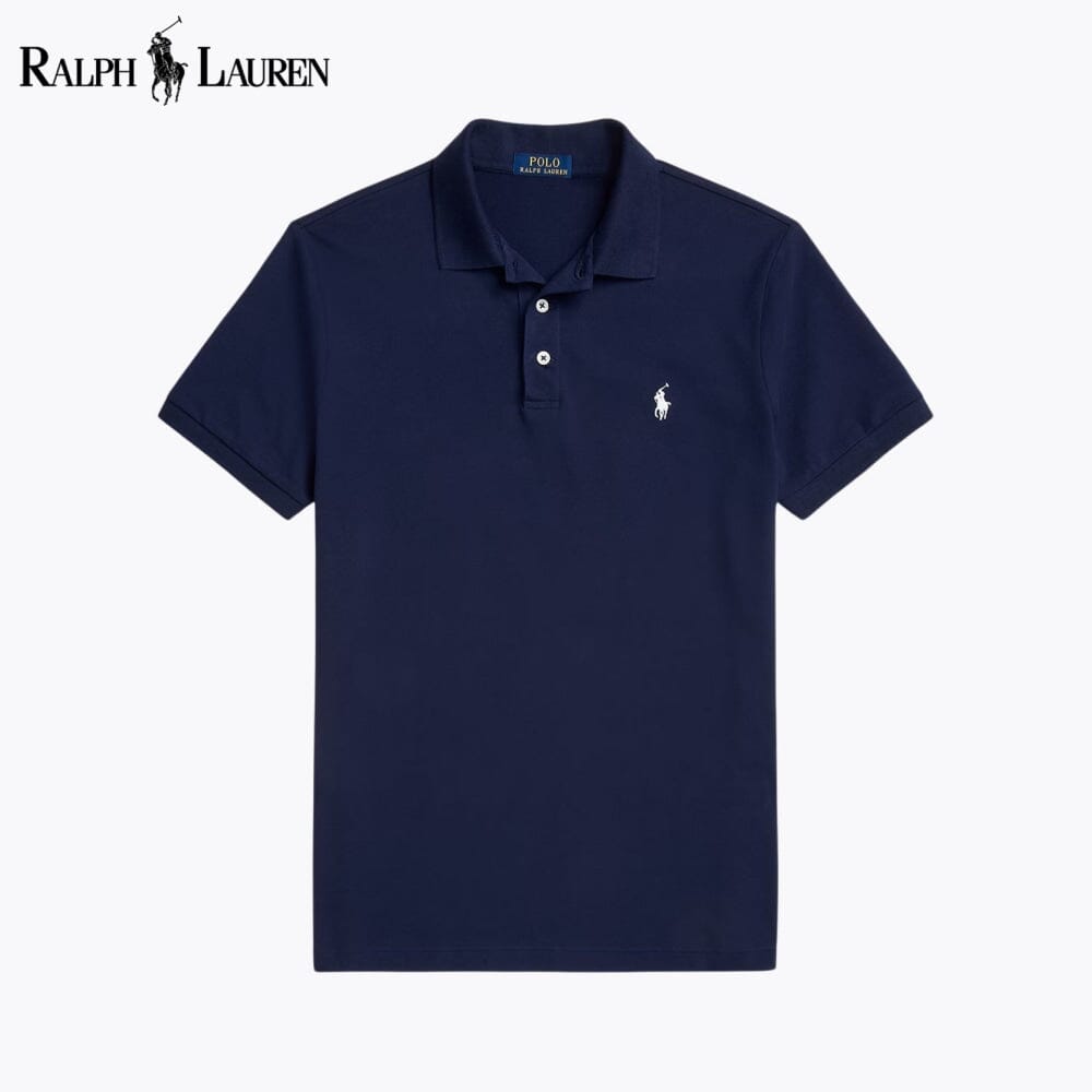 R.L Custom Slim Fit Stretch Mesh Polo Shirt