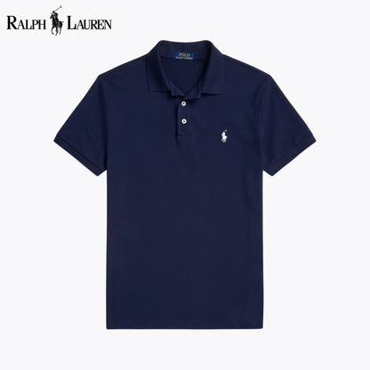 R.L Custom Slim Fit Stretch Mesh Polo Shirt