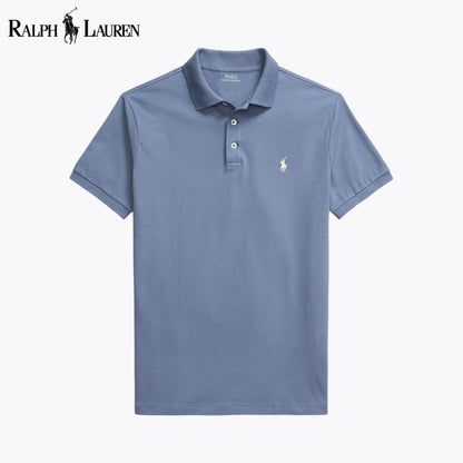 R.L Custom Slim Fit Stretch Mesh Polo Shirt