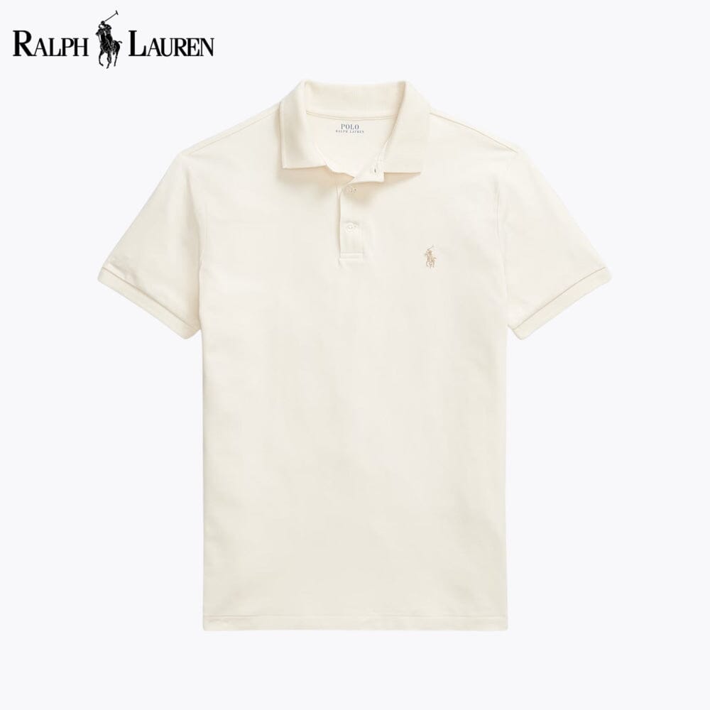 R.L Custom Slim Fit Stretch Mesh Polo Shirt