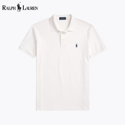 R.L Custom Slim Fit Stretch Mesh Polo Shirt