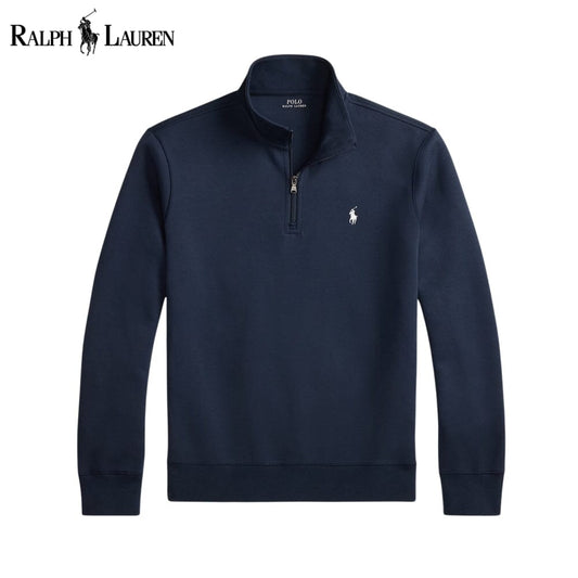 R.L Double-Knit Mockneck Pullover
