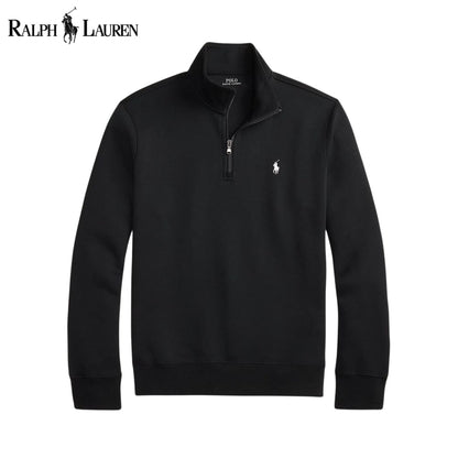 R.L Double-Knit Mockneck Pullover