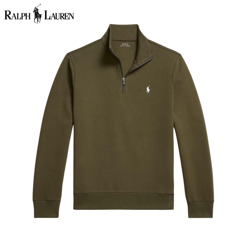 R.L Double-Knit Mockneck Pullover