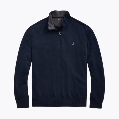 R.L Luxury Jersey Quarter-Zip Pullover