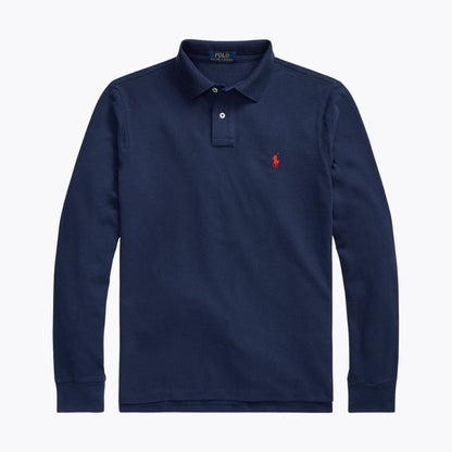 R.L Mesh Long-Sleeve Polo Shirt