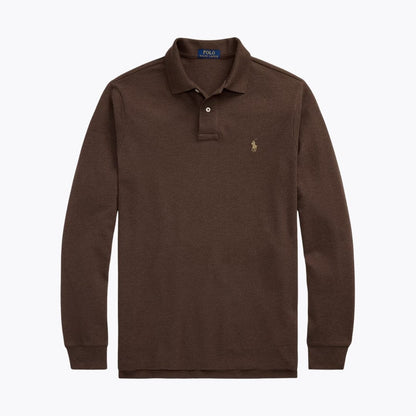 R.L Mesh Long-Sleeve Polo Shirt