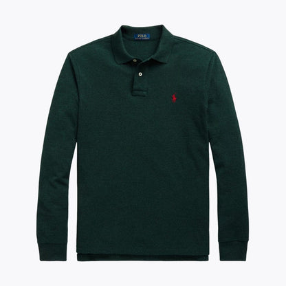 R.L Mesh Long-Sleeve Polo Shirt