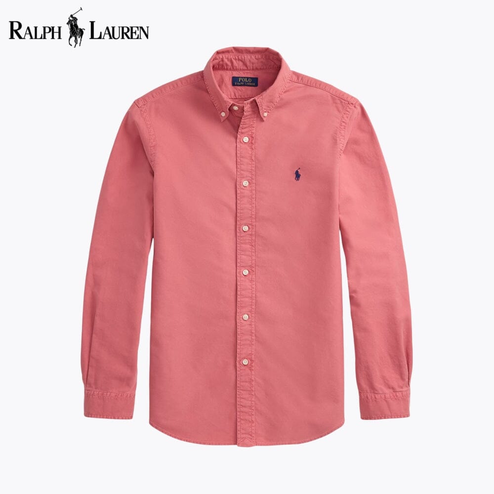 R.L Slim Fit Garment-Dyed Oxford Shirt