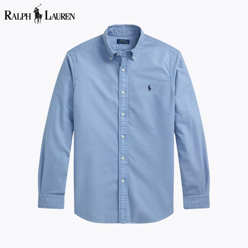 R.L Slim Fit Garment-Dyed Oxford Shirt
