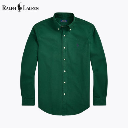 R.L Slim Fit Garment-Dyed Oxford Shirt