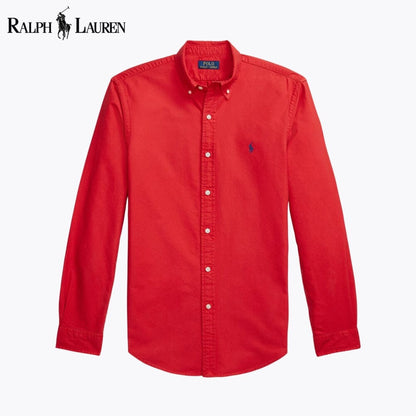 R.L Slim Fit Garment-Dyed Oxford Shirt