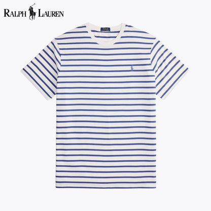 R.L Striped Jersey Crewneck T-Shirt