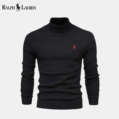 R.L Turtleneck Cable-Knit Wool Knit Sweater