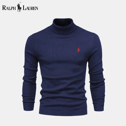 R.L Turtleneck Cable-Knit Wool Knit Sweater